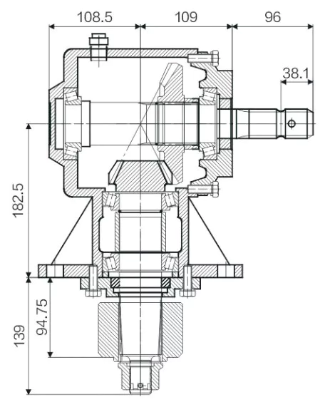 Agricultural Lawn Mower Gearbox EP-RC61
