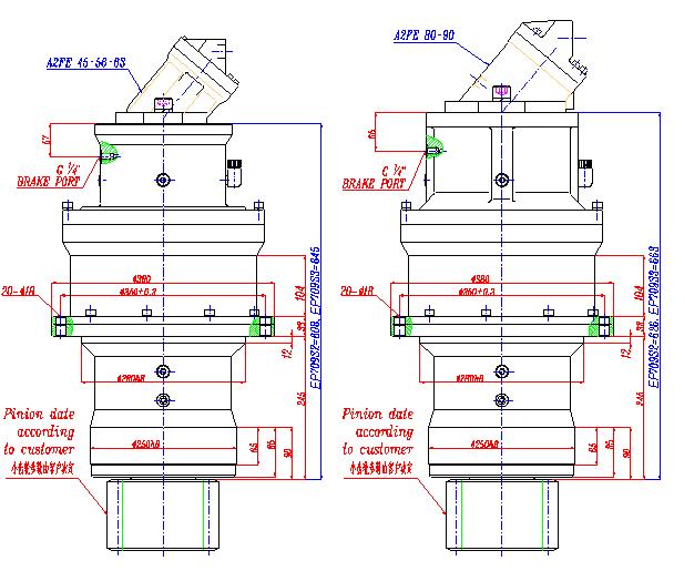 EP709S2 EP709S3 Planetary Slew Drives
