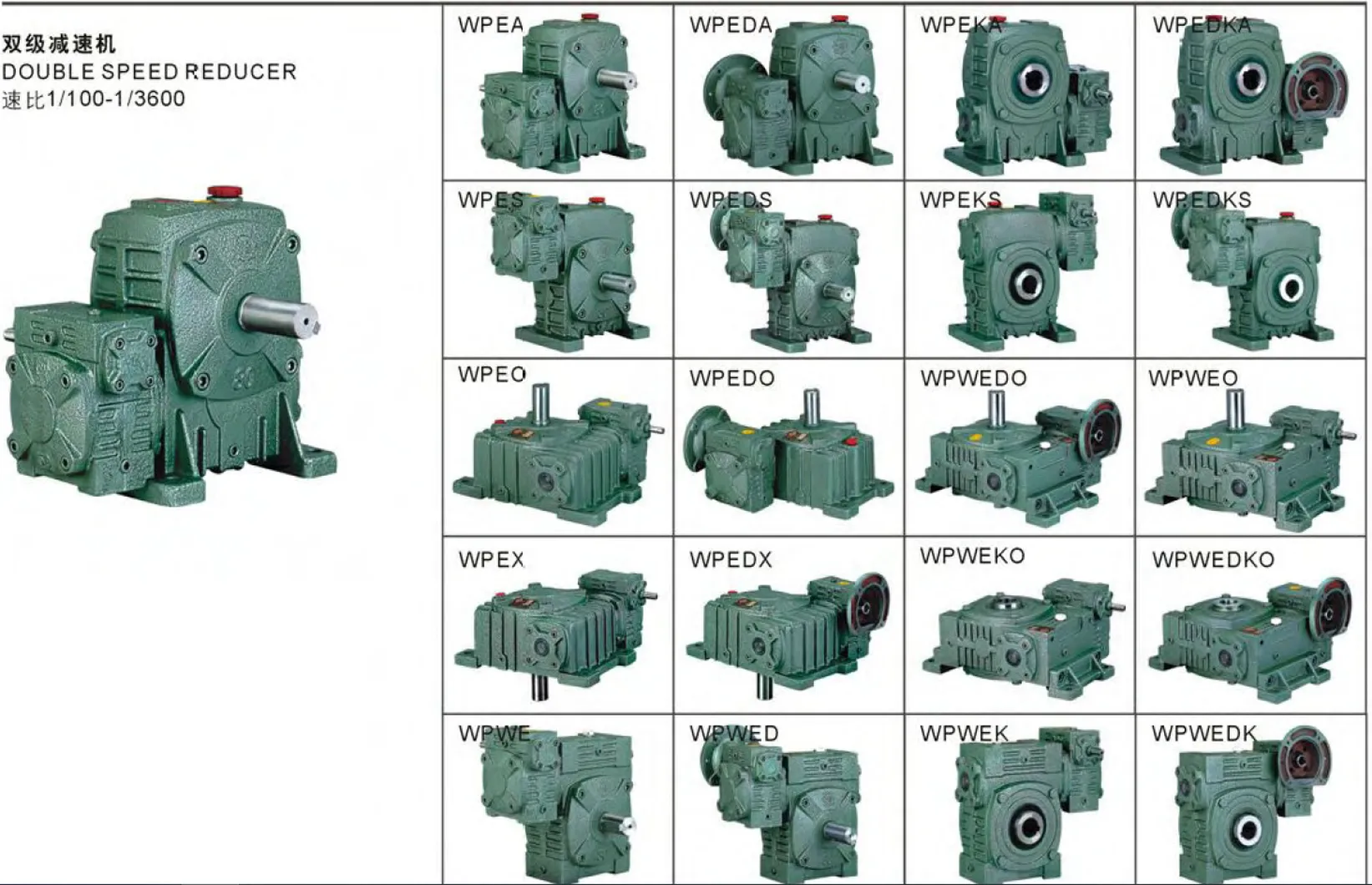 WP Series Single Standard Worm Gear Reducer WPKS Worm Gearbox
